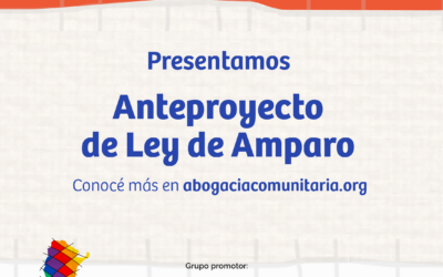 Presentamos un anteproyecto para reformar la Ley de Amparo