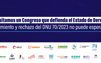 Apertura de sesiones: es urgente que el Congreso rechace el DNU 70/2023