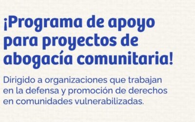 Conocé los proyectos seleccionados en la Segunda Edición del Programa de Apoyo de la Red Argentina de Abogacía Comunitaria